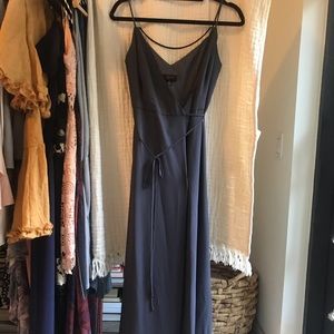 Aqua dresses dark gray size 0 wrap dress worn once